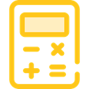 tool, calculator, finances, Business And Finance, Business, education, calculate, buttons Gold icon