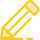Crayons, Draw, education, Crayon, Tools And Utensils, write, Pen Gold icon