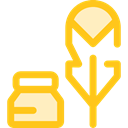 write, education, Ink, quill, Tools And Utensils Gold icon