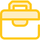 travel, portfolio, Business, Briefcase, Bag, suitcase Gold icon