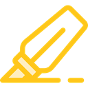 write, Pen, marker, education, writing, Tools And Utensils Gold icon