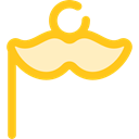 Facial Hair, Birthday And Party, Beauty, Mustache, fashion, hair, moustache Black icon