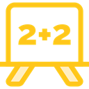 school, Class, Eraser, education, Blackboard Gold icon