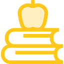 stack, education, Stacks, study, Apple, Book, Books, stacked, Educative Gold icon