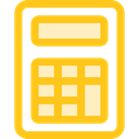 calculator, education, technology, maths, Calculating, Technological Gold icon