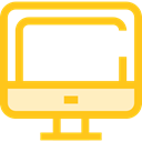television, education, technology, Tv, Computer, monitor, screen Gold icon