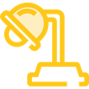 light, illumination, lamp, Desk lamp, Tools And Utensils Gold icon