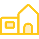 school, education, buildings, Classroom, university, college Gold icon