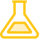 science, education, Chemistry, flask, chemical, Tools And Utensils, Test Tube, Flasks Gold icon