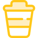 Coffee, food, coffee cup, hot drink, Coffee Shop, Take Away, Paper Cup, Food And Restaurant Gold icon