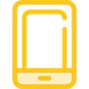 touch screen, mobile phone, cellphone, smartphone, technology, Communications Gold icon