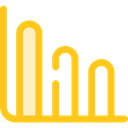 graph, Business, Stats, Bars, statistics, graphic, finances, loss, Business And Finance Gold icon