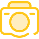 Camera, photo, photography, technology, electronics, photograph, photo camera Gold icon