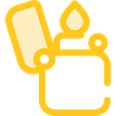 miscellaneous, lighter, fuel, petrol, gasoline, Tools And Utensils, Flaming Gold icon