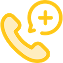 Healthcare And Medical, phone receiver, phone call, Emergency Call, telephone Gold icon