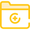 Folder, documents, medical, files, hospital, Medical Result, Healthcare And Medical Gold icon