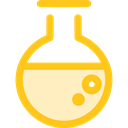 Chemistry, flask, laboratory, Tools And Utensils, Healthcare And Medical, science, education Gold icon