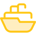 Shipping, navigation, transportation, Boat, transport, ship, Cargo Ship, Shipping And Delivery Gold icon