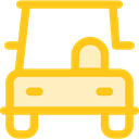 Car, transportation, transport, vehicle, Automobile Gold icon