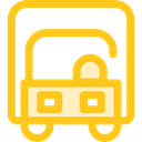 transportation, truck, transport, vehicle, Delivery, Automobile, Delivery Truck, Cargo Truck Gold icon
