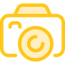 technology, electronics, photograph, photo camera, Camera, photo, photography Gold icon