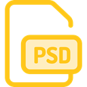 Design, Psd, Psd File, Files And Folders, document, Multimedia, image, Archive Gold icon