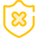 secure, security, Antivirus, shield, defense Gold icon