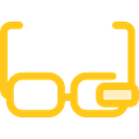 Computer, digital, technology, electronic, electronics, computing, Google Glasses Black icon