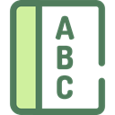 Book, Abc, education, Alphabet, reading DimGray icon