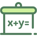 Class, education, Blackboard, maths, school DimGray icon