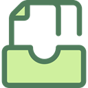 Email, File, mail, miscellaneous, tool, inbox, interface, symbols, tray, symbol DimGray icon