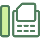 phone, Fax, telephone, technology, Communications, phone call, Office Material DimGray icon