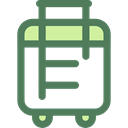 trolley, travel, transport, luggage, baggage DimGray icon
