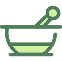 health, medical, education, medicine, chemical, Mortar, Pestle, Grinding, Healthcare And Medical Black icon