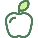 Apple, food, Fruit, organic, diet, vegetarian, vegan, Healthy Food Black icon