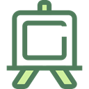 education, Blackboard, school, Class, Eraser DimGray icon