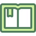 interface, education, Book, open, bookmark, Address book, Notebook, Business, Agenda DimGray icon