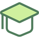 Graduate, mortarboard, Cap, education DimGray icon