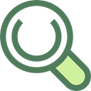 search, Tools And Utensils, magnifying glass, zoom, detective, Loupe DimGray icon