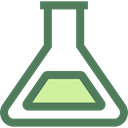 Chemistry, flask, chemical, Tools And Utensils, science, education, Test Tube, Flasks DimGray icon