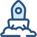 Rocket, transportation, transport, Space Ship, Rocket Ship, Space Ship Launch, Rocket Launch DarkSlateBlue icon