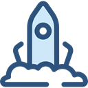 Rocket Ship, Space Ship Launch, Rocket Launch, Rocket, transportation, transport, Space Ship DarkSlateBlue icon