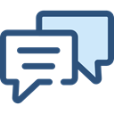 Multimedia, Chat, Communication, speech bubble, Conversation, Communications DarkSlateBlue icon