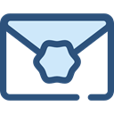 Email, envelope, Message, mail, Note, interface, Communications DarkSlateBlue icon