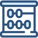 mathematics, calculator, Business, education, Abacus, mathematical, maths, Tools And Utensils, Calculating DarkSlateBlue icon