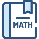 Library, school, mathematics, education, Math Book DarkSlateBlue icon