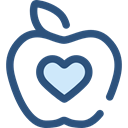 Food And Restaurant, Apple, food, Fruit, organic, diet, vegetarian, vegan, Healthy Food DarkSlateBlue icon