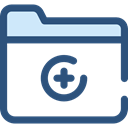 Folder, documents, medical, files, hospital, Medical Result, Healthcare And Medical DarkSlateBlue icon