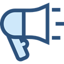 speaker, advertising, megaphone, Loud, marketing, Tools And Utensils DarkSlateBlue icon