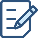 Signing, document, paper, pencil, Pen, Business, contract, education, writing DarkSlateBlue icon